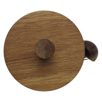 POJEMNIK SZKLANY 550 ml SŁOICZEK Z BAMBUSOWĄ POKRYWKĄ I ŁYŻECZKĄ