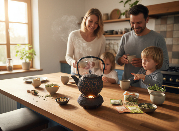 CZAJNIK ŻELIWNY IMBRYK 1,2L ZAPARZACZ DO HERBATY I ZIÓŁ PODGZREWACZ ŻELIWNY