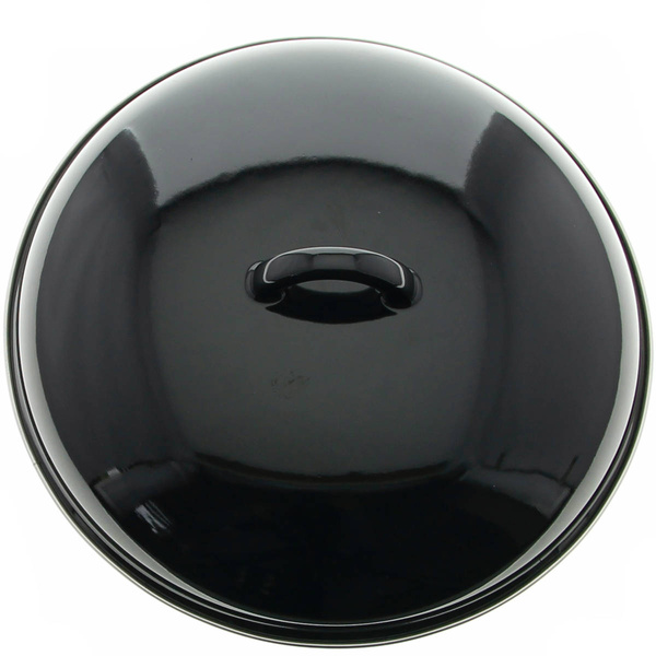 GARNEK EMALIOWANY CZARNA EMALIA 28CM 4.5L BIGOS