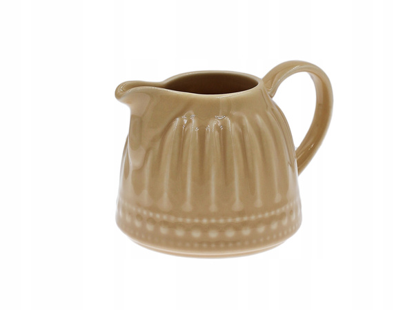 Ceramiczny DZBANEK DO ŚMIETANKI linia MOSAIQUE BEIGE mlecznik 200ml