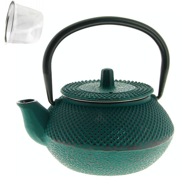 IMBRYK ZAPARZACZ ŻELIWNY Z SITKIEM DO ZIÓŁ HERBATY CZAJNIk 0.8 L ŻELIWO