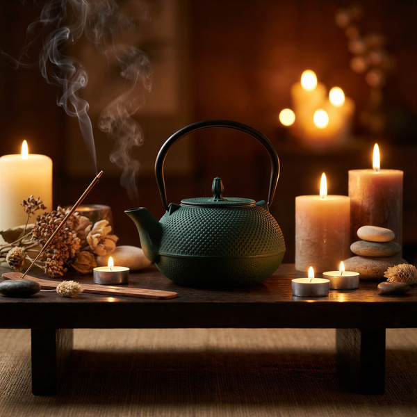 CZAJNIK ŻELIWNY IMBRYK 1.8L DUŻY ZIELONY DO HERBATY + ZAPARZACZ STALOWY