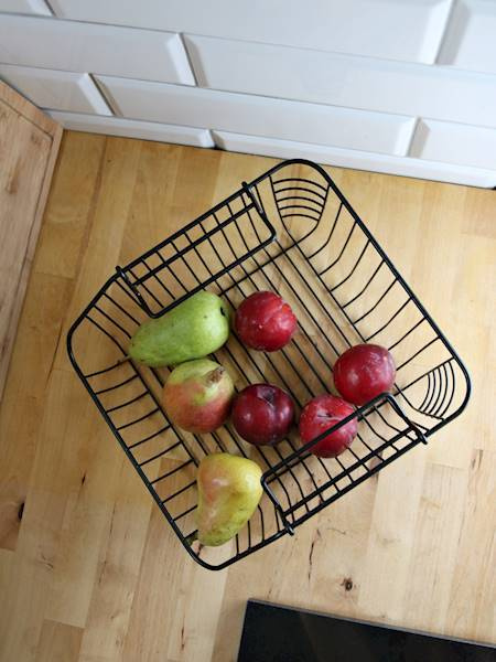 KOSZYK METALOWY PIĘTROWY CZARNY NA WARZYWA OWOCE