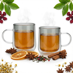 SZKLANKI TERMICZNE 250ml DO KAWY HERBATY 2 szt