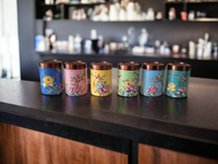 ZESTAW POJEMNIKÓW KOMPLET 5 DO KAWY HERBATY PRZYPRAW POJEMNIKI PORCELANOWE