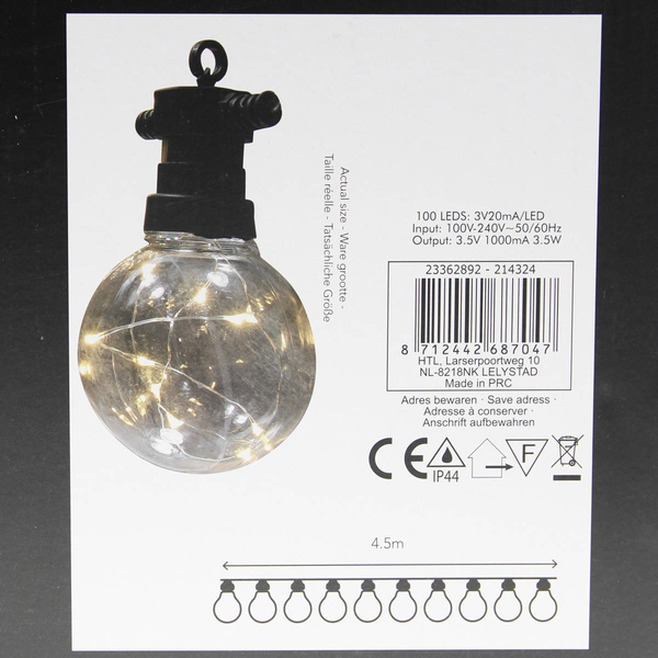 GIRLANDA OGRODOWA Z ŻARÓWKAMI LED BALKON TARAS