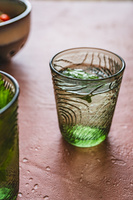 SZKLANKA DO WODY GRINKÓW SOKU 300ml WZÓR PLASTRA DREWNA ARBRE ZIELONA GREEN