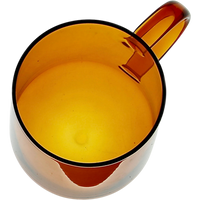 SZKLANKA SZKLANA KUBEK DO KAWY I HERBATY 310 ml. 8,7 cm BURSZTYNOWA