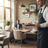 TACA KUCHENNA KELNERSKA ANTYPOŚLIZGOWA CZARNA PROSTOKĄT 45,5×35,5×2 CM