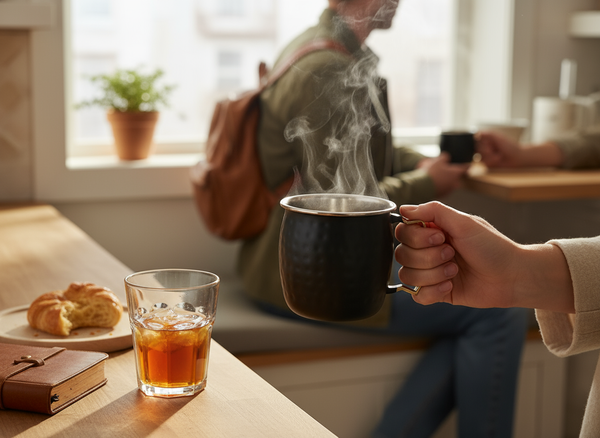 KUBEK STAL NIERDZEWNA 475 ML CZARNA POWŁOKA