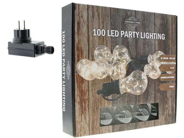 LAMPKI OGRODOWE ŻARÓWKI ŁAŃCUCH LED GIRLANDA 230V