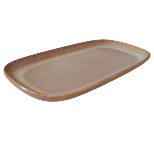 PÓŁMISEK SALATERKA TALERZ DO SUSHI SAŁATKOWY PROSTOKĄTNY CERAMICZNY 30 cm