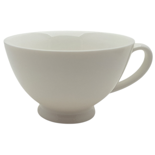 FILIŻANKA CERAMICZNA BIAŁA 260ml ZE SPODKIEM AŻUROWYM DO KAWY HERBATY