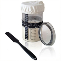 ZESTAW STARTOWY DUŻY POJEMNIK SZKLANY 800 ML DO ZAKWASU Z TERMOMETREM