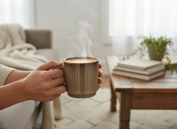 KUBEK CERAMIKA 350ML ELEGANCKI I FUNKCJONALNY BROWN BISTRO MUG