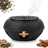 PODGRZEWACZ ŻELIWNY CZARNY Ø 14,7 CM DO PODGRZEWANIA SOLIDNY NA ŚWIECZKI