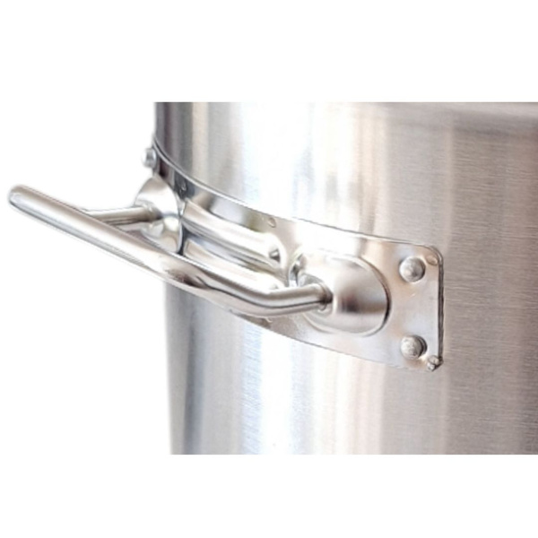 GARNEK STAL NIERDZEWNA 30,5 cm GAR 22L DO GASTRO Z POKRYWKA METALOWA