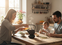 CZAJNIK ŻELIWNY IMBRYK 1,2L ZAPARZACZ DO HERBATY I ZIÓŁ PODGZREWACZ ŻELIWNY