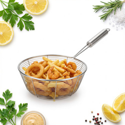 SITKO DO SMAŻENIA W OLEJU STAL CEDZAK SITKO STO