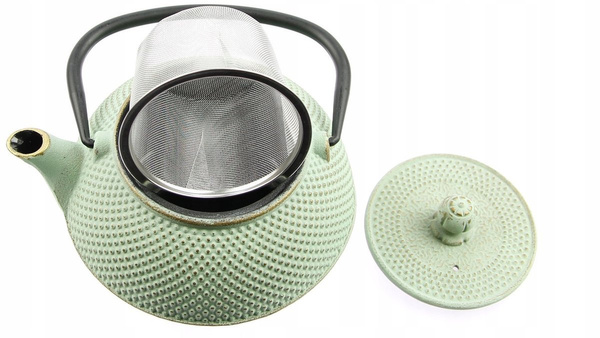 ZAPARZACZ ŻELIWNY 0,8 CZAJNIK 4x CZARKI DO HERBATY