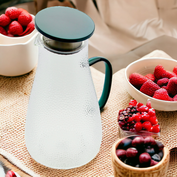 DZBANEK SZKLANY NA NAPOJE HERBATĘ KAWE HOT 2L WODY SOKU 22,6 CM