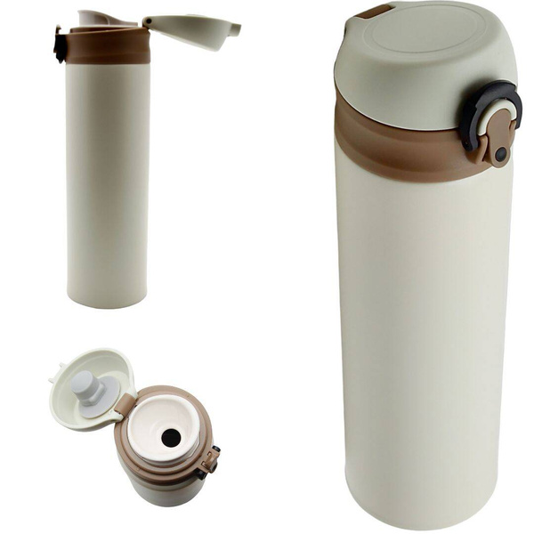 TERMOS KUBEK TERMICZNY PODRÓŻNY STALOWY 450 ml DO KAWY HERBATY WODY