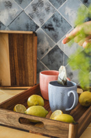 KUBEK ceramiczny LOTUS 360 ml pastelowy RÓŻOWY