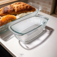 SZKLANA FORMA DO CIASTA KEKSÓWKA FORMA DO PIECZENIA ŻAROODPORNA 27x14x7,3cm