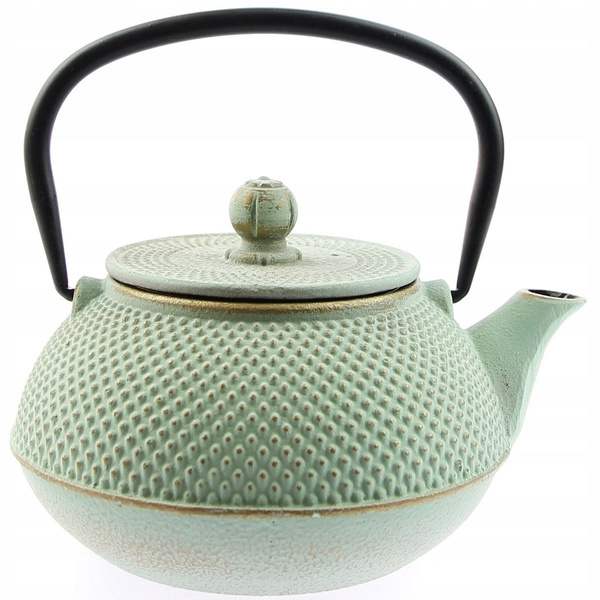 ZAPARZACZ ŻELIWNY CZAJNIK 0,8 L PODGRZEWACZ ZESTAW