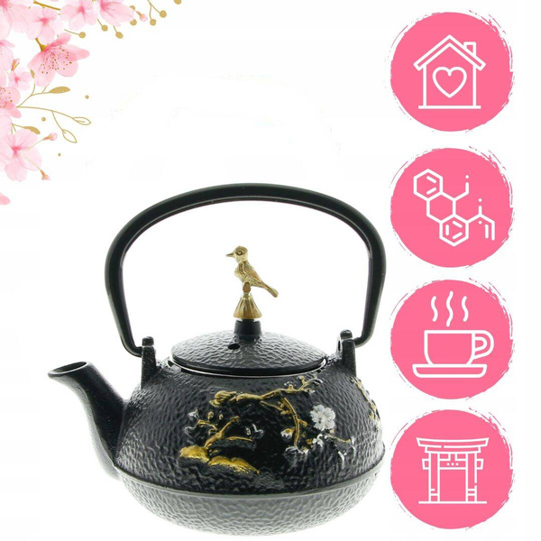 IMBRYK ZAPARZACZ ŻELIWNY Z SITKIEM DO ZIÓŁ HERBATY CZAJNICZEK 0.3 L ŻELIWO