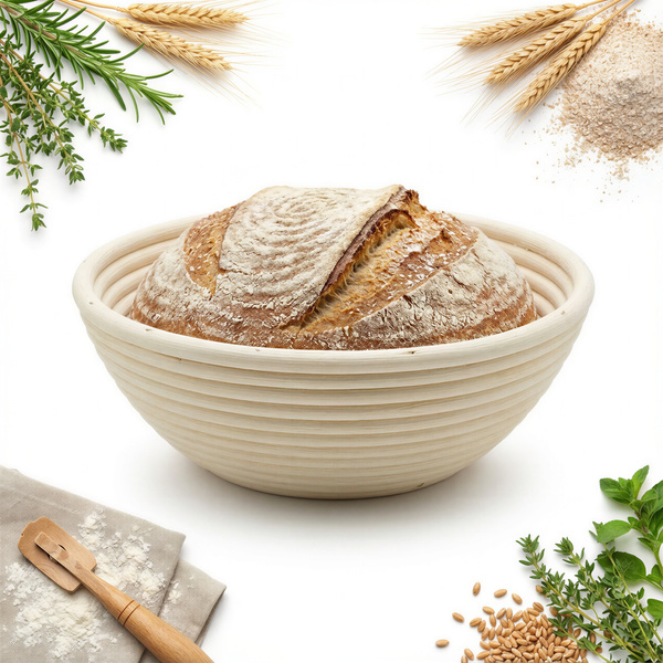 KOSZYK RATAN DO WYRASTANIA IDEALNEGO CHLEBA 20,5 CM