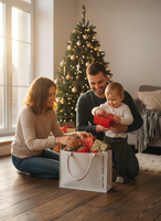 TORBA FILCOWA 40X30X15 CM BEŻOWA NA PREZENT DO ZAKUPÓW GIFT BAG