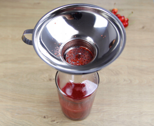 LEJEK KUCHENNY STALOWY DO SŁOIKÓW BUTELEK + SITKO