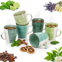 KUBKI CERAMICZNE KUBEK DO KAWY HERBATY ZESTAW 6