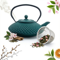 IMBRYK ZAPARZACZ ŻELIWNY Z SITKIEM DO ZIÓŁ HERBATY CZAJNIK 1.25 L ŻELIWO