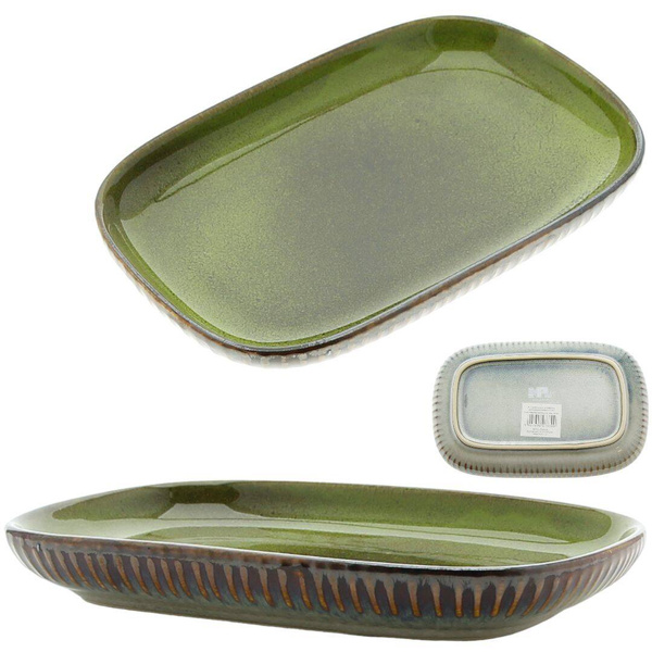 PÓŁMISEK SALATERKA PATERA TALERZ SAŁATKOWY PROSTOKĄTNY CERAMICZNY 20 cm