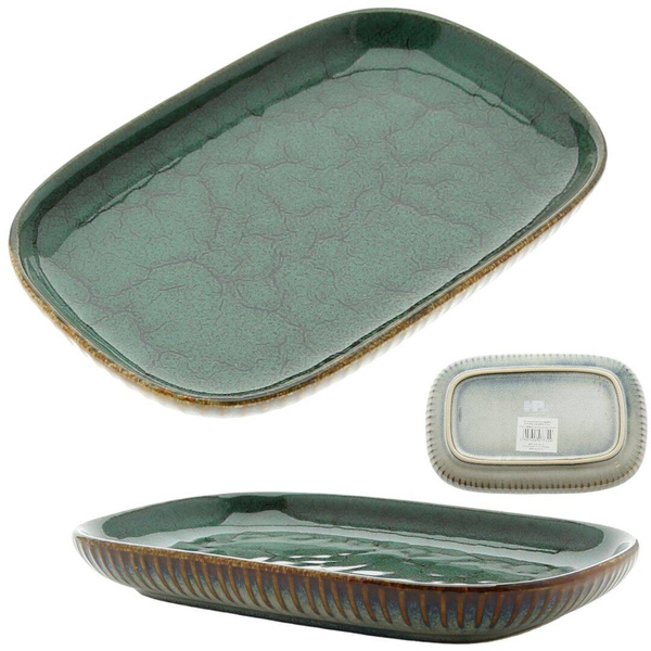 PÓŁMISEK SALATERKA PATERA TALERZ SAŁATKOWY PROSTOKĄTNY CERAMICZNY 20 cm