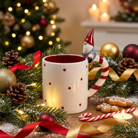 KUBEK GNOM DUŻY 390 ml DO KAWY HERBATY CZEKOLADY ŚWIĄTECZNY CZERAMICZNY MIX