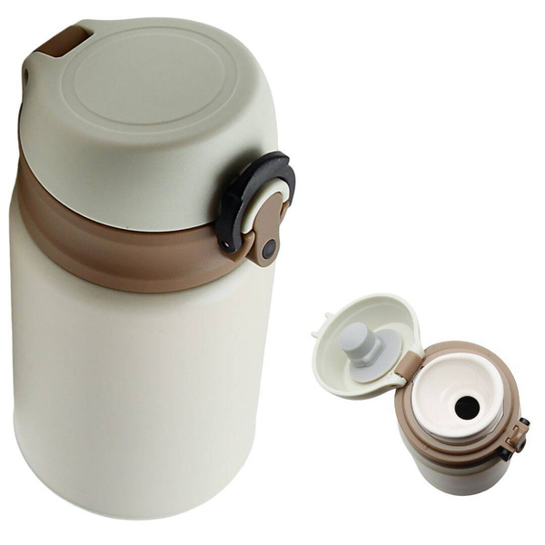 TERMOS KUBEK TERMICZNY PODRÓŻNY STALOWY 300ml BUTELKA DO WODY CIEPŁEJ MLEKA