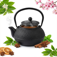 ŻELIWNY DZBANEK ZAPARZACZ 1,5L JAPANESE TEAPOT CZARNY