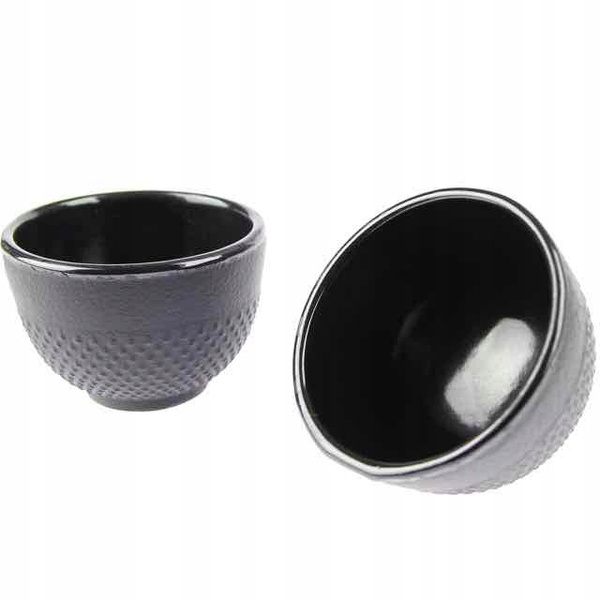 CZARKI ŻELIWNE 2 SZT ZESTAW ŻELIWNY DO HERBATY