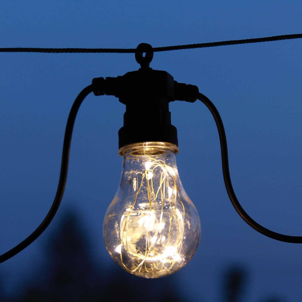 LAMPKI OGRODOWE ŻARÓWKI ŁAŃCUCH LED GIRLANDA 230V