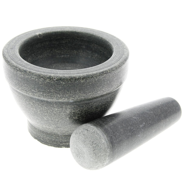 MOŹDZIERZ KUCHENNY Z TŁUCZKIEM KAMIENNY MARMUR