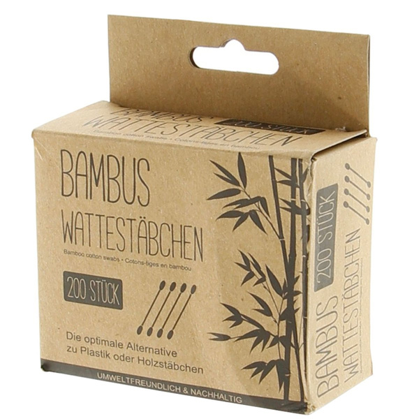 BAMBUSOWE PATYCZKI HIGIENICZNE DO USZU EKO 200 szt
