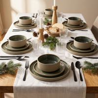 SERWIS OBIADOWY KOMPLET TALERZY 18EL. ZASTAWA OBIADOWA ZESTAW NA 6 OSÓB