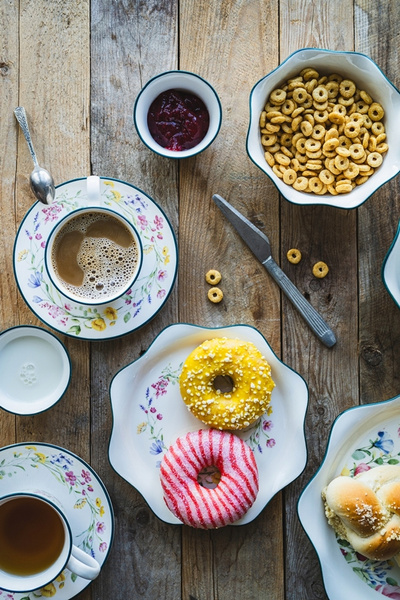 TALERZ ceramiczny 21 cm PANI KWIATEK patera do serwowania