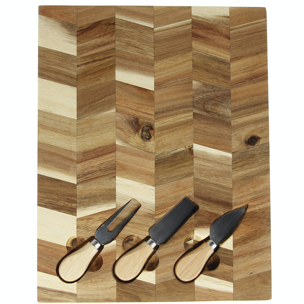 DESKA DREWNIANA TALERZ AKACJA DO SERWOWANIA SERA DAŃ PRZEKĄSEK DO KROJENIA