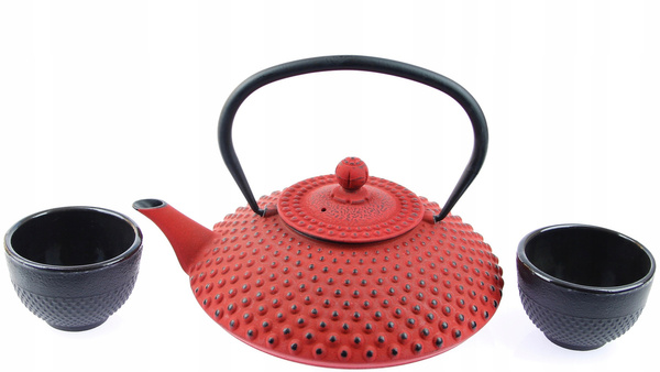 CZAJNIK 1,25L IMBRYK ZAPARZACZ 2x CZARKI ZESTAW