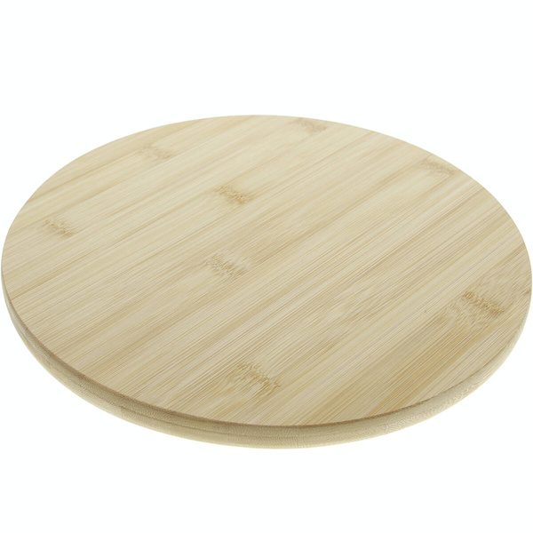 PATERA TALERZ NA CIASTO PRZEKĄSKI OWOCE 20 cm BAMBUSOWA DREWNIANA NA NODZE