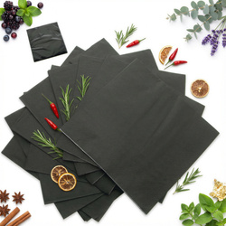 SERWETKI PAPIEROWE CZARNE SERWETKA KWADRAT ZESTAW 20 SZTUK 16,5X 16,5 CM